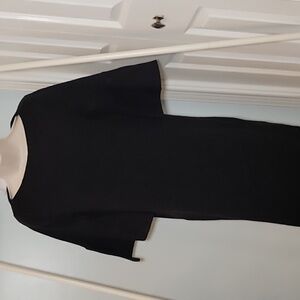 LOFT Bell Sleeve Sweater Dress In Black NWT Size Small